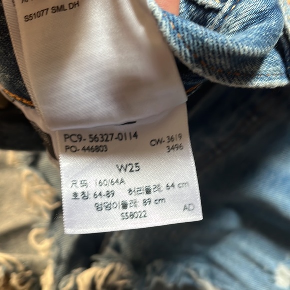 Levi’s 501 jeans shorts W25 - Picture 2 of 4
